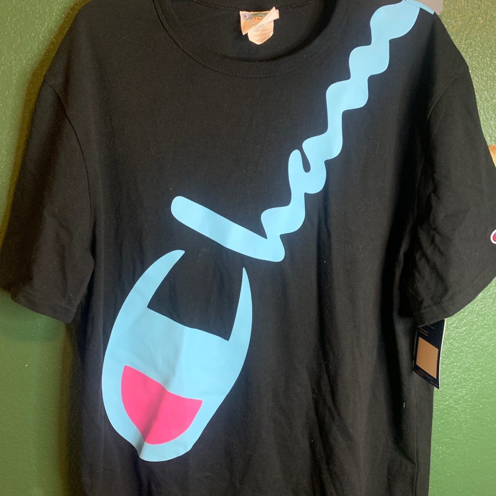 Champion Heritage Wrap Script Tee Black